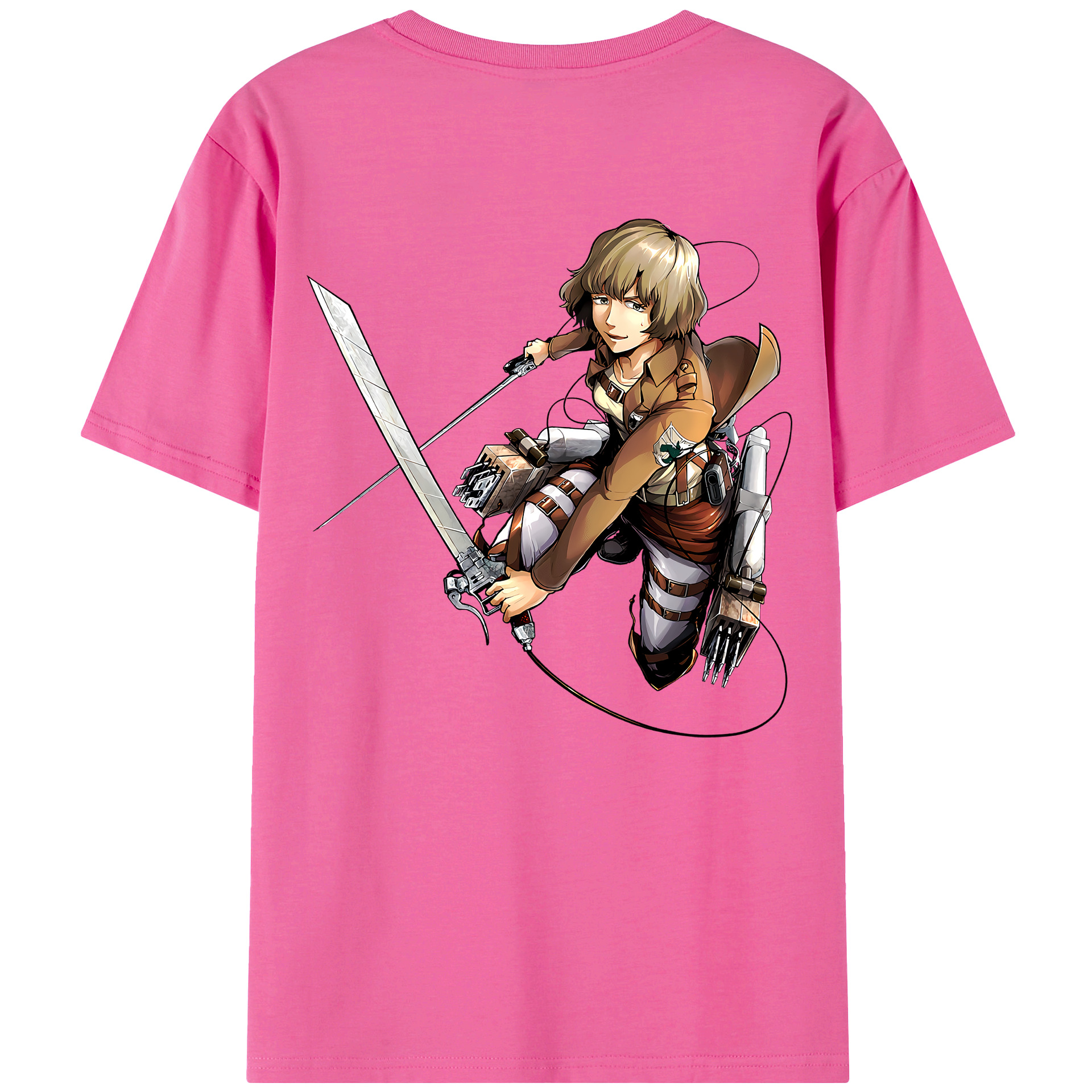 （画像用） 進撃の巨人 ヒツチ Attack on Titan Hitch レディース半袖Tシャツ(バックプリント)